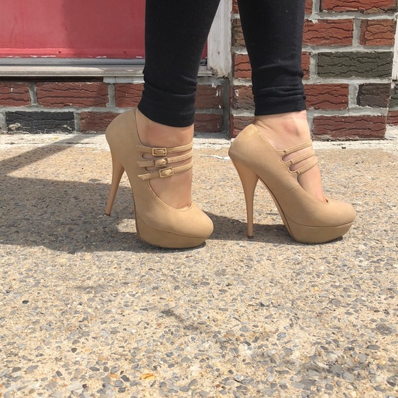 Bakers Shoes - I wore these Nude strappy heels 3 times.